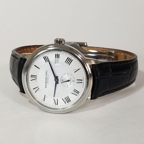 Raymond Weil Maestro Auto Steel Mens Strap Watch Date 2238-v454431